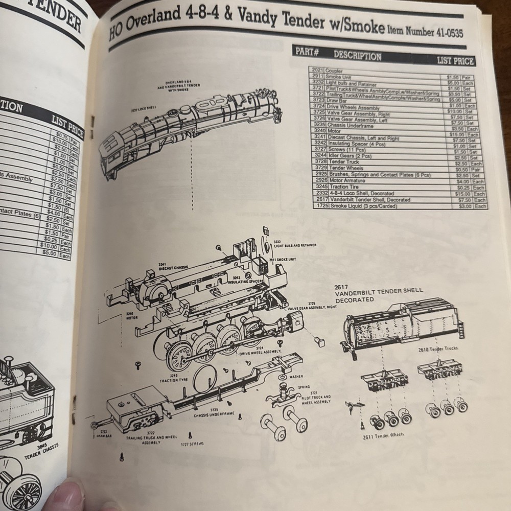 1990 Bachmann Parts Catalog