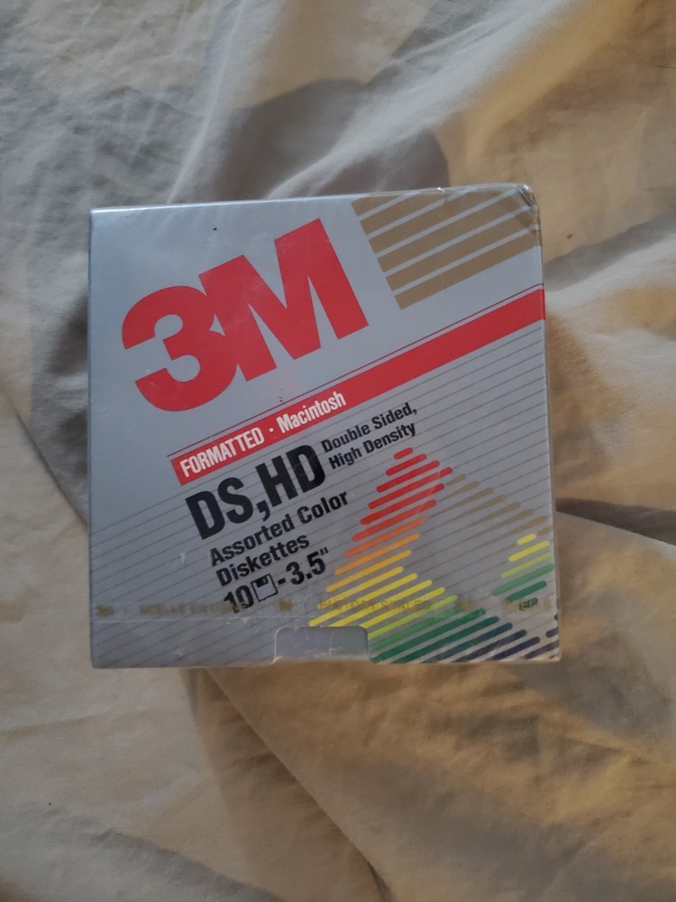 New 3M 1.44MB High Density double sided diskettes 10 Pack