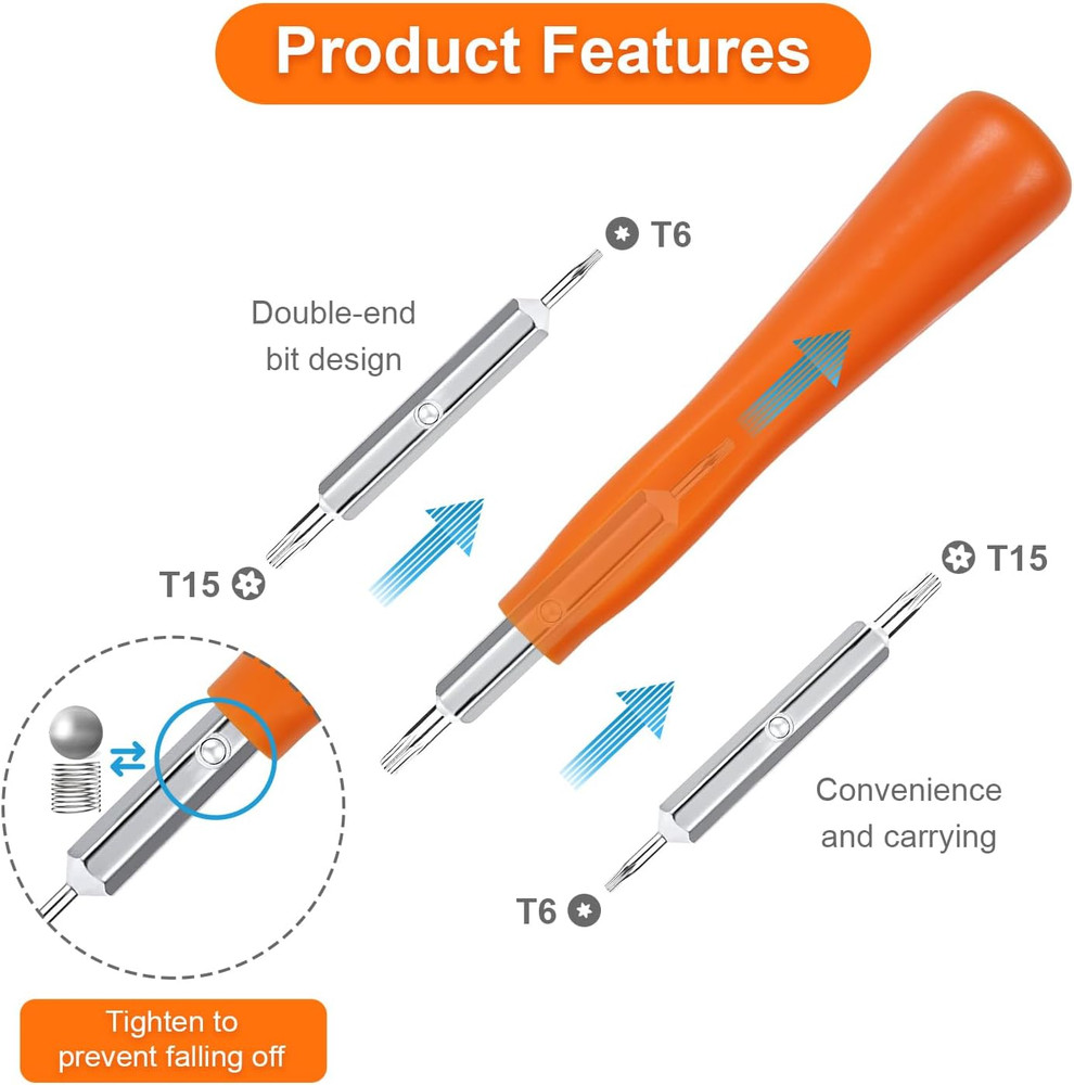 Screwdriver for Ring Doorbell Replacement, Fits All Models, Orange