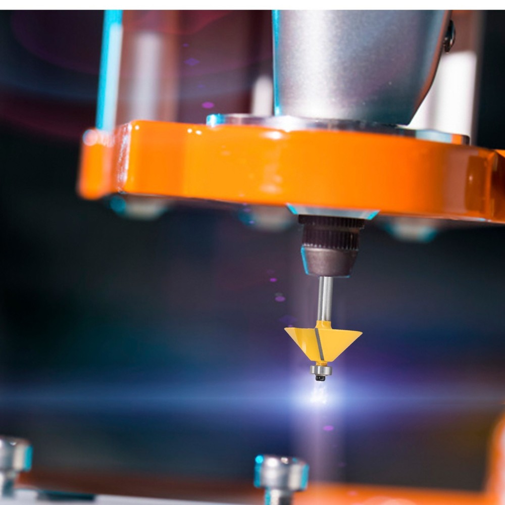 End Mill Edging Router Bits Carbide Tipped Chamfer & Bevel Cutting Tools