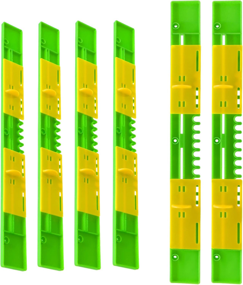 Bee Hive Entrance Reducer 6 Pack, Adjustable Plastic Mouse Guard, 10 Frame