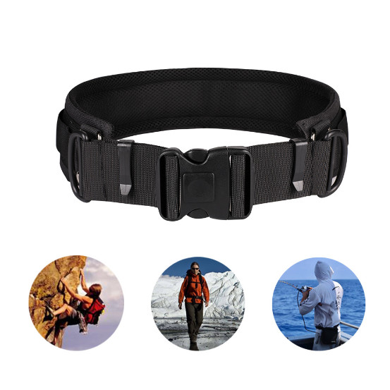 New Camera Waist Belt Multifunctional Adjustable Outdoors Utility... Black