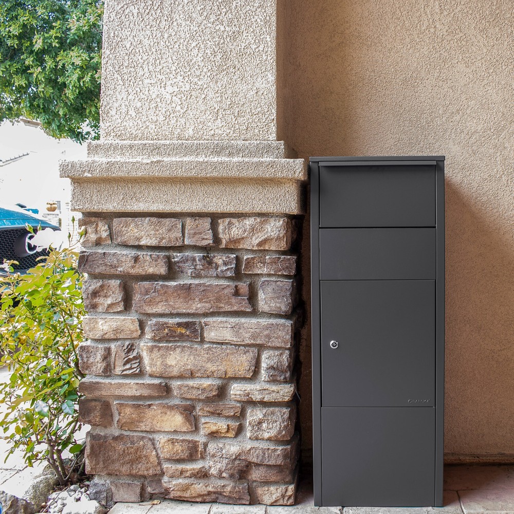 Large Single Compartment Locking Parcel Drop Box Secure Parcel Storage Lockable