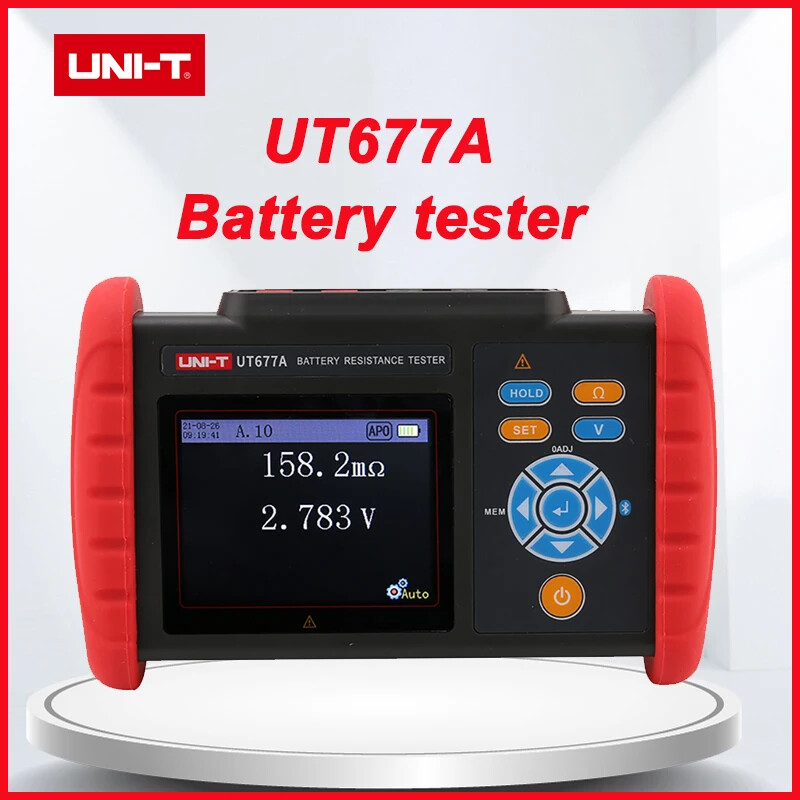 UNIT UT677A Battery Internal Resistance Tester Volt Temp Meter Bluetooth PC APP