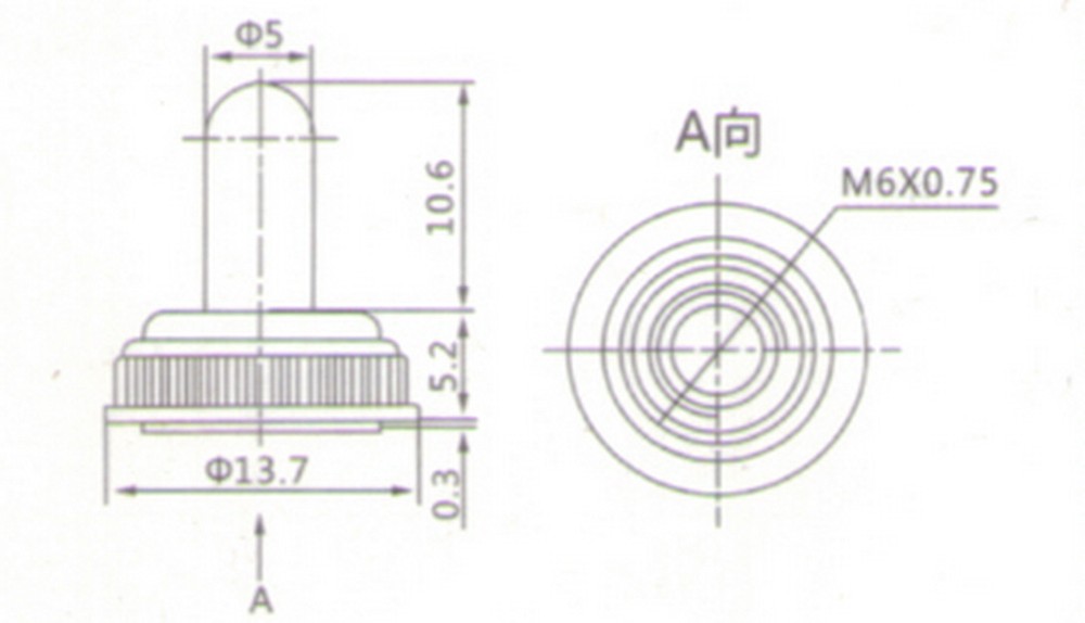 10PCS M6 WATER PROOF Cover use for Mini Toggle Switch