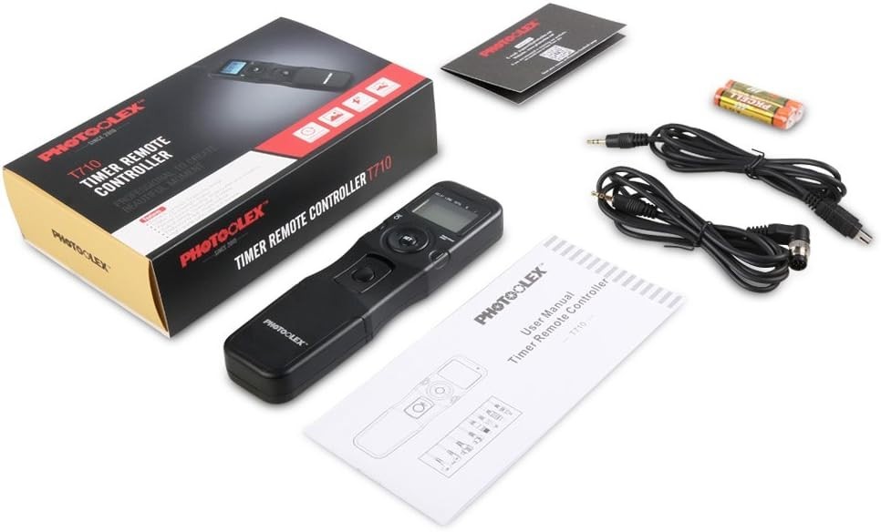 PHOTOOLEX Intervalometer Digital Camera Remote Shutter Release Controller T710N