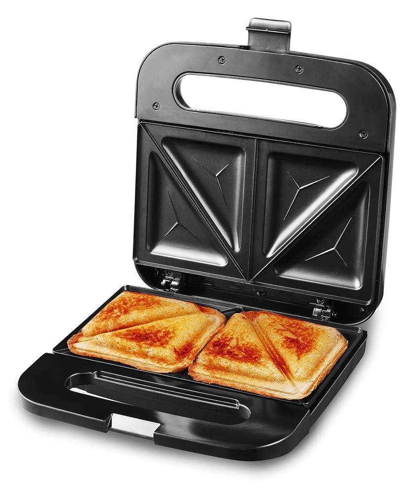 Electric Sandwich Maker w/ Non-Stick Plates for Breakfast Grilled Cheese Snacks