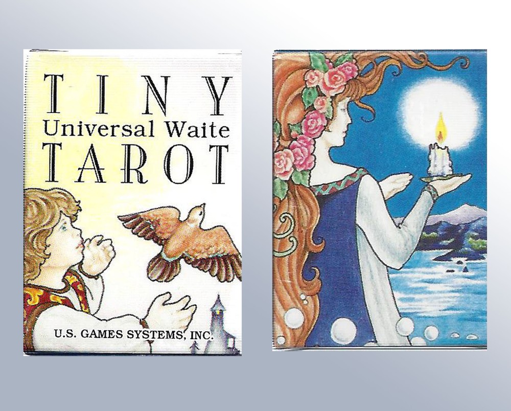 VERY TINY UNIVERSAL WAITE TAROT CARDS DECK DIVINATION FORTUNE TELLING