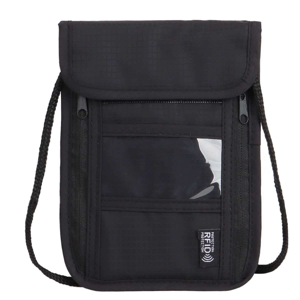 RFID Blocking Passport Holder Travel Wallet Bag Security Neck Pouch Anti-theft