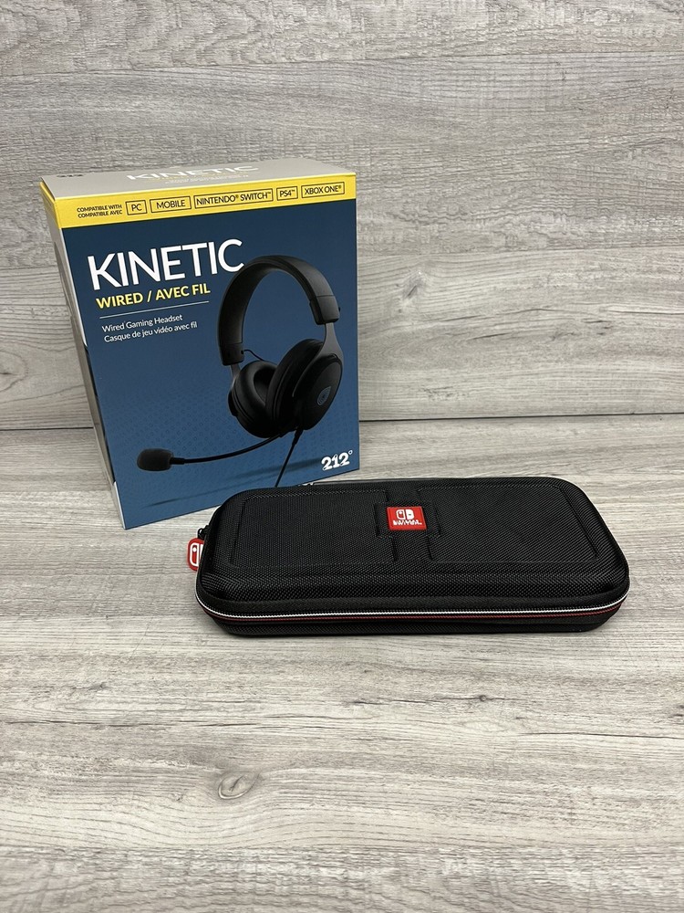 : Wired Gaming Headset w Mic Xbox One PC Nintendo Switch Case