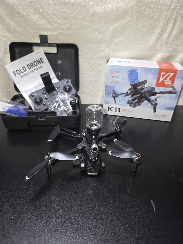 K11 SHOOT Foldable Drone Three Cameras Optical Flow Positioning Remote Control