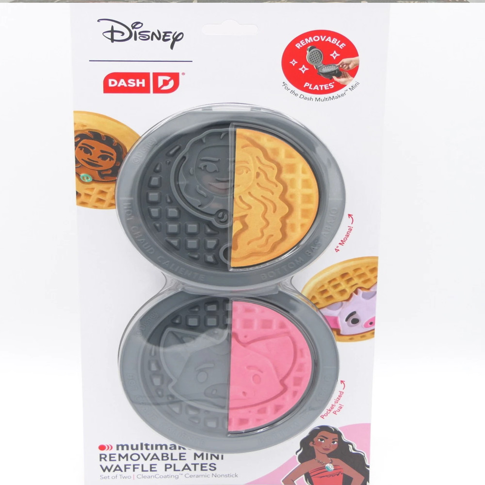 Disney Dash 2pk Moana & Pua Removable Plate for the MultiMaker Mini Maker System