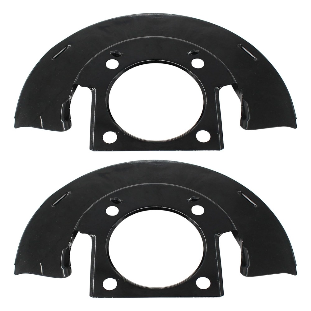 Front Driver and Passenger Side Brake Dust Shield for Chevy GMC Silverado Sie...