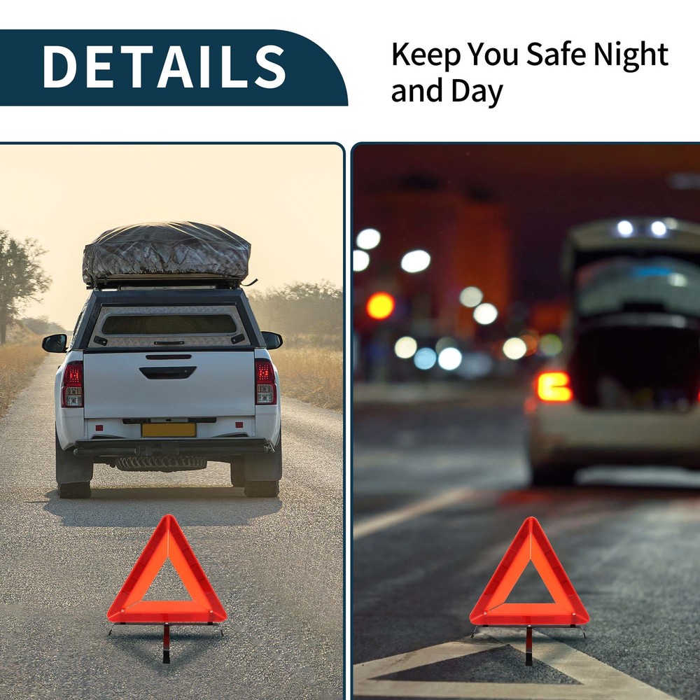 Car Warning Triangle, Triangular Warning Sign, 1 Piece