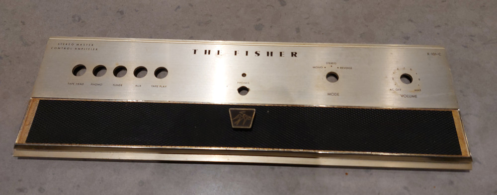 Fisher X-101-C Front Panel