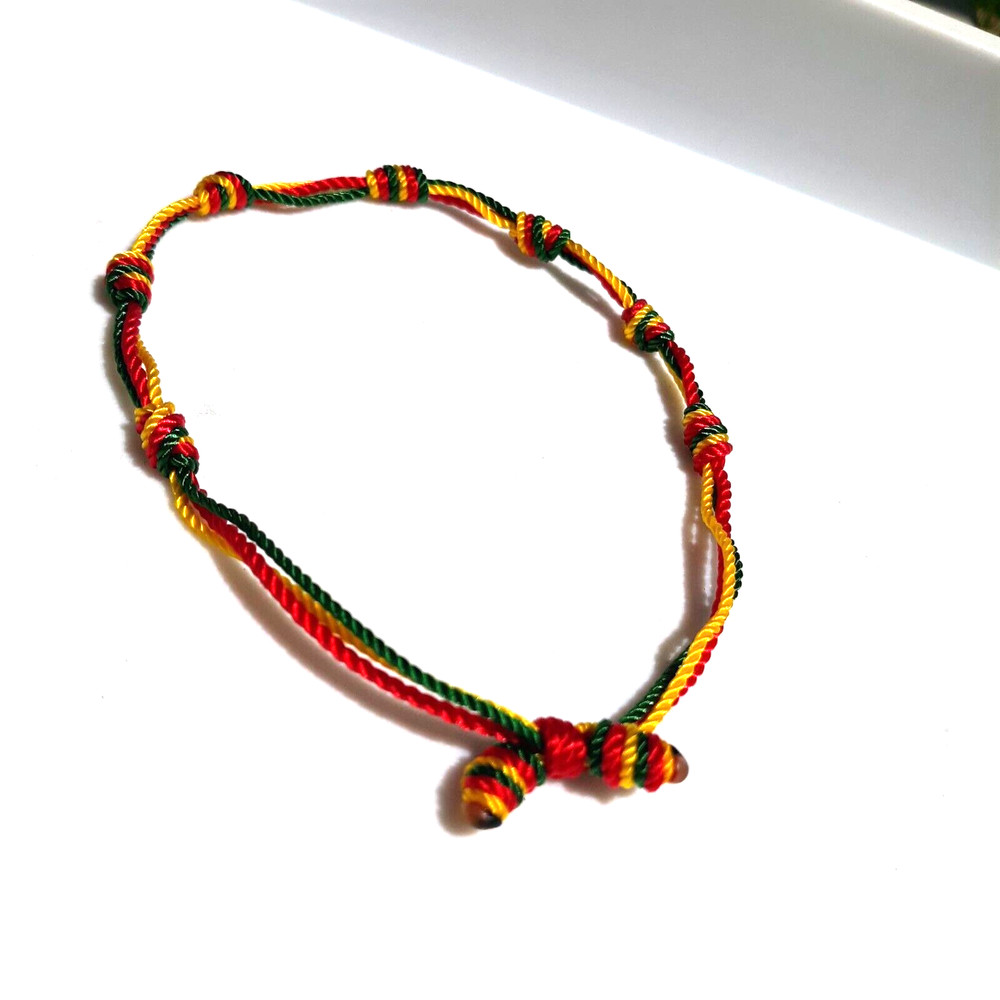 Protection Bracelets Red Green and Yellow