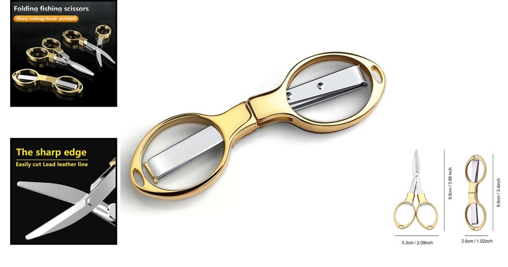 Travel-Friendly Folding Scissors - Stylish, Safe, and Versatile Cutting Tool