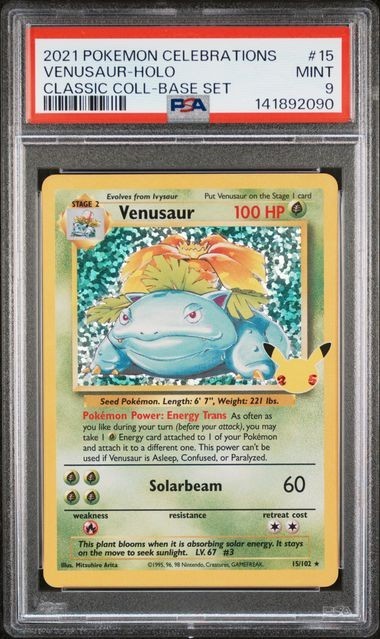 SEQUENTIAL PSA 10 9 9 BLASTOISE 2 CHARIZARD 4 VENUSAUR CELEBRATIONS POKEMON
