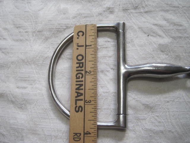 Dee Ring Jointed Snaffle 4 3/4'' Stainless Steel