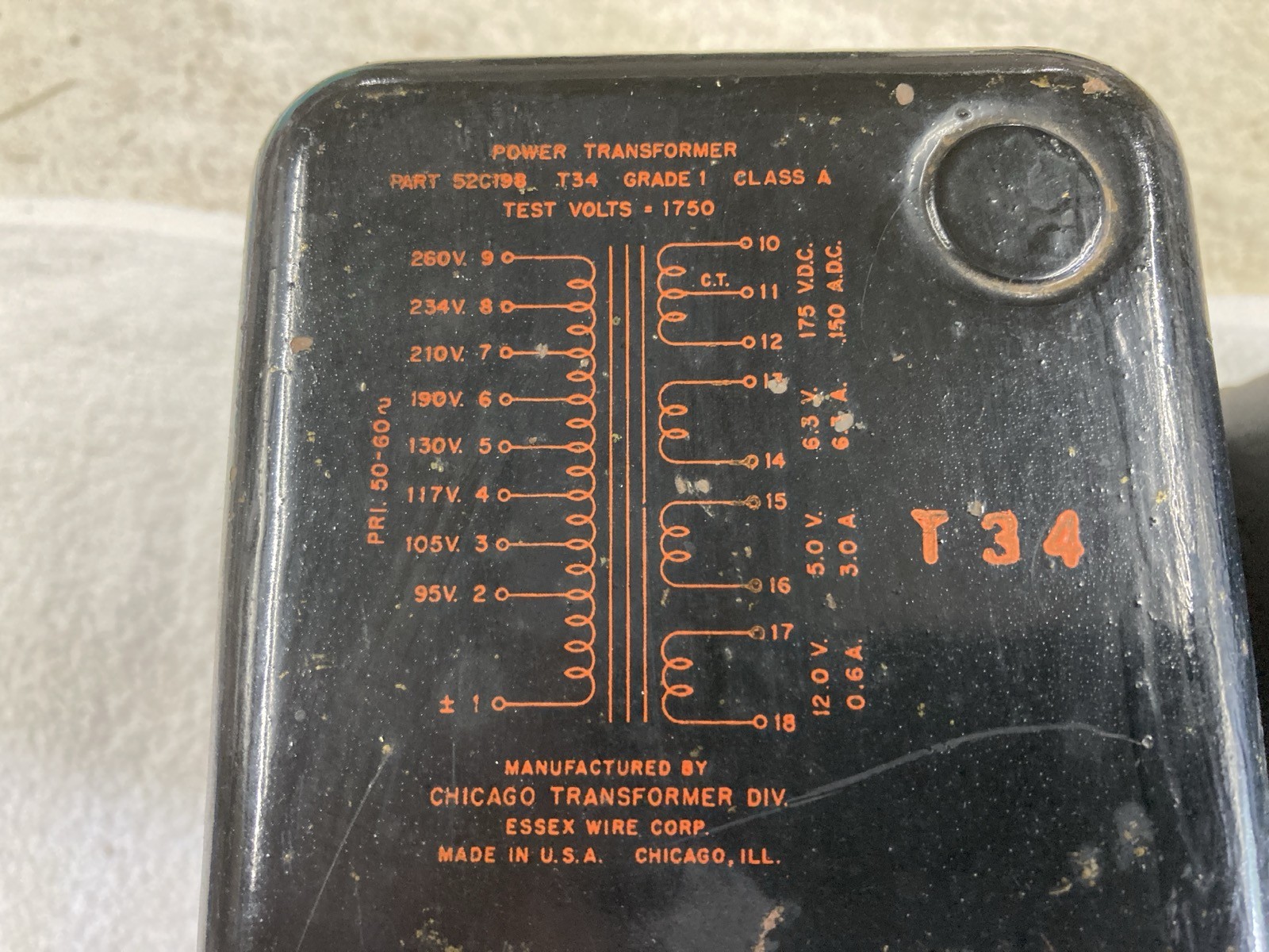 Pair of Chicago Power Transformers for Triode Amps
