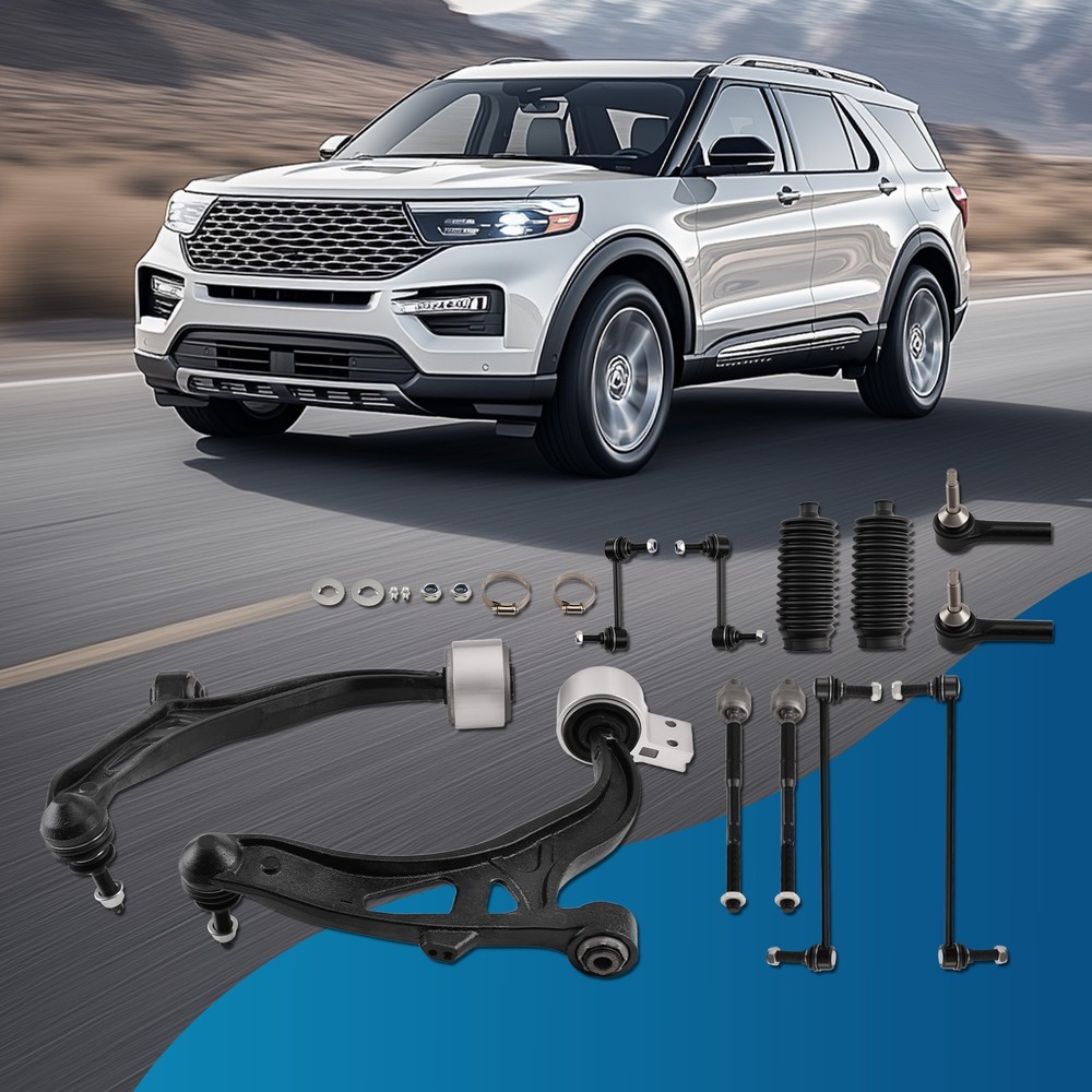14x Front Complete Struts Control Arms Kit for Ford Explorer 2013-2017 172730