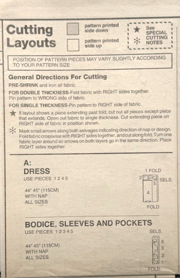 Simplicity Pattern #2454 - 16" & 18" Doll Wardrobe - (Cut)