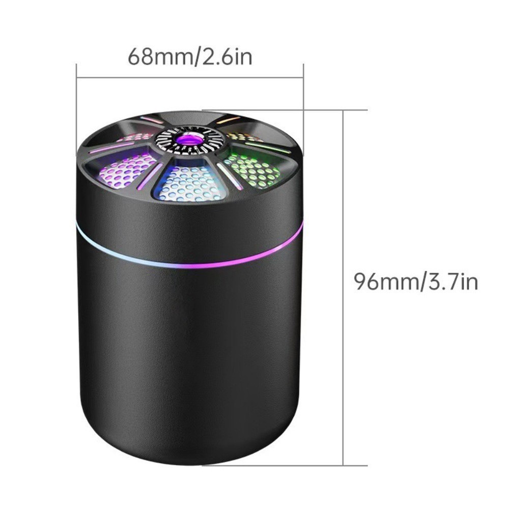 Quiet USB Humidifier Aromatherapy Diffuser and Air Purifier for Car Home