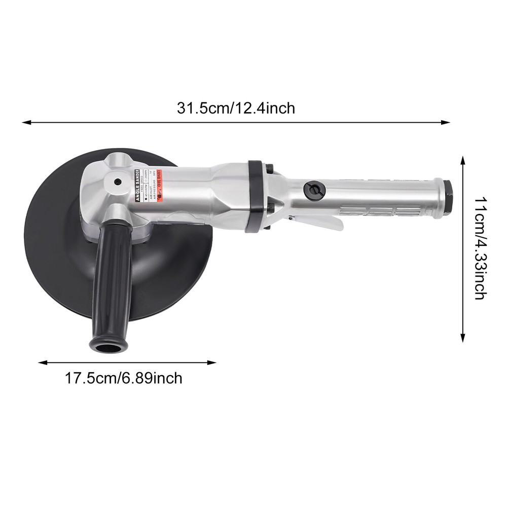 7-Inch Pneumatic Angle Sander for Efficient Polishing and Smoothing