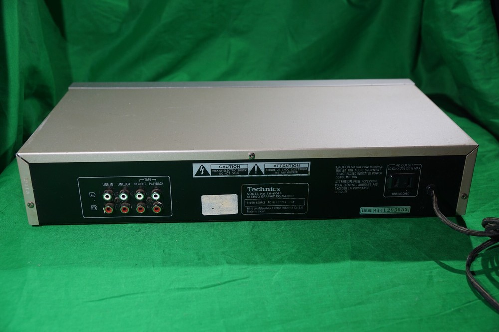 Technics Stereo Graphics Equalizer Sh-8044 Real Time Spectrum Analyzer