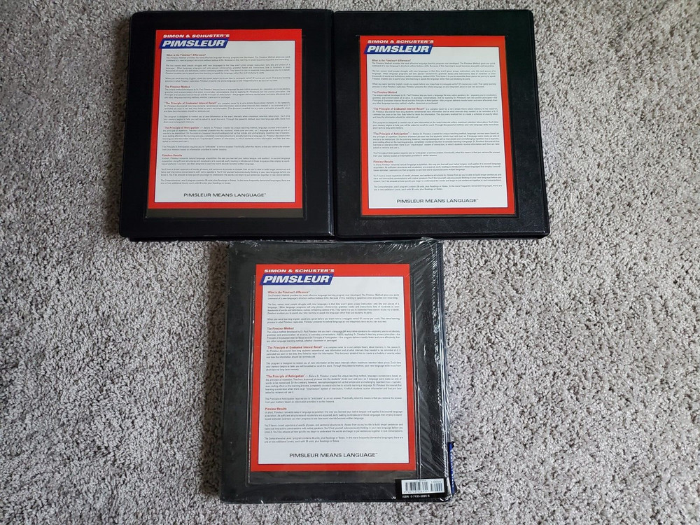 Spanish level I, 2, 3 sets by Pimsleur Compact Disc