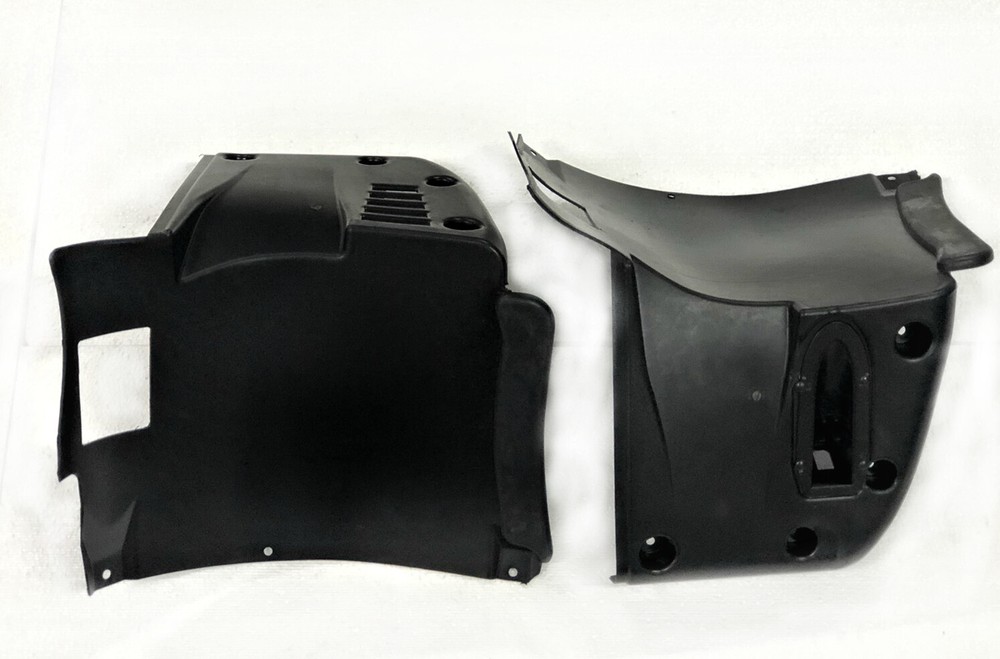 BMW E39 M5 L+R  PP plastic FRONT form M BUMPER SPLASH PANEL pork chops 2pc