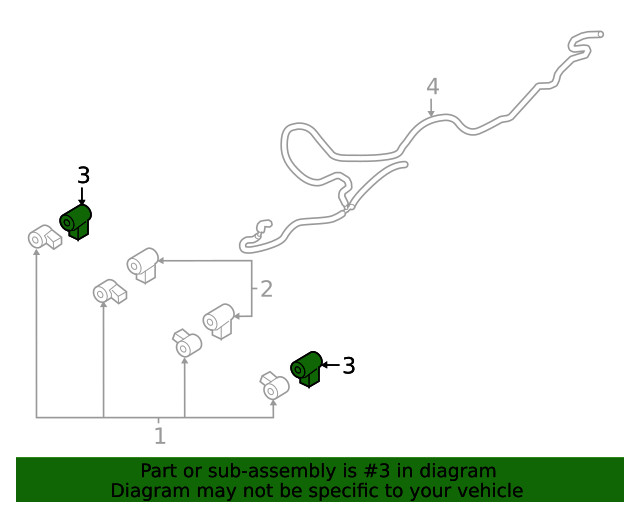 Genuine Ford Parking Aid Sensor Bracket lc3z15k861aa