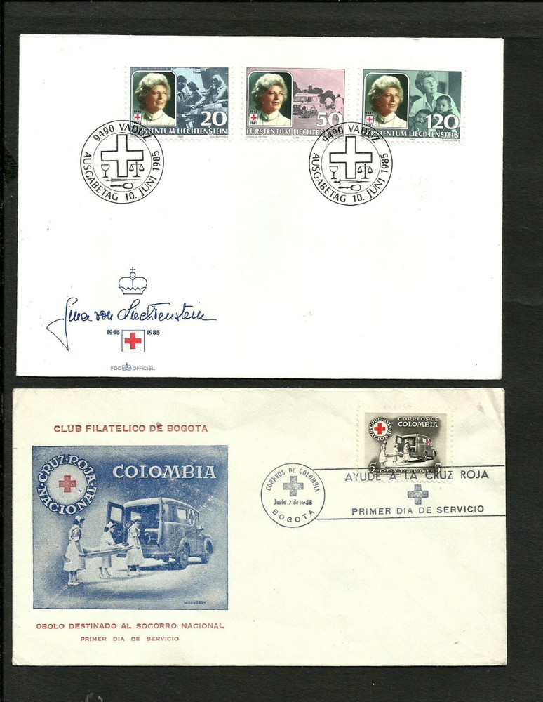 RED CROSS 2 OLD DIFFERENT COVERS