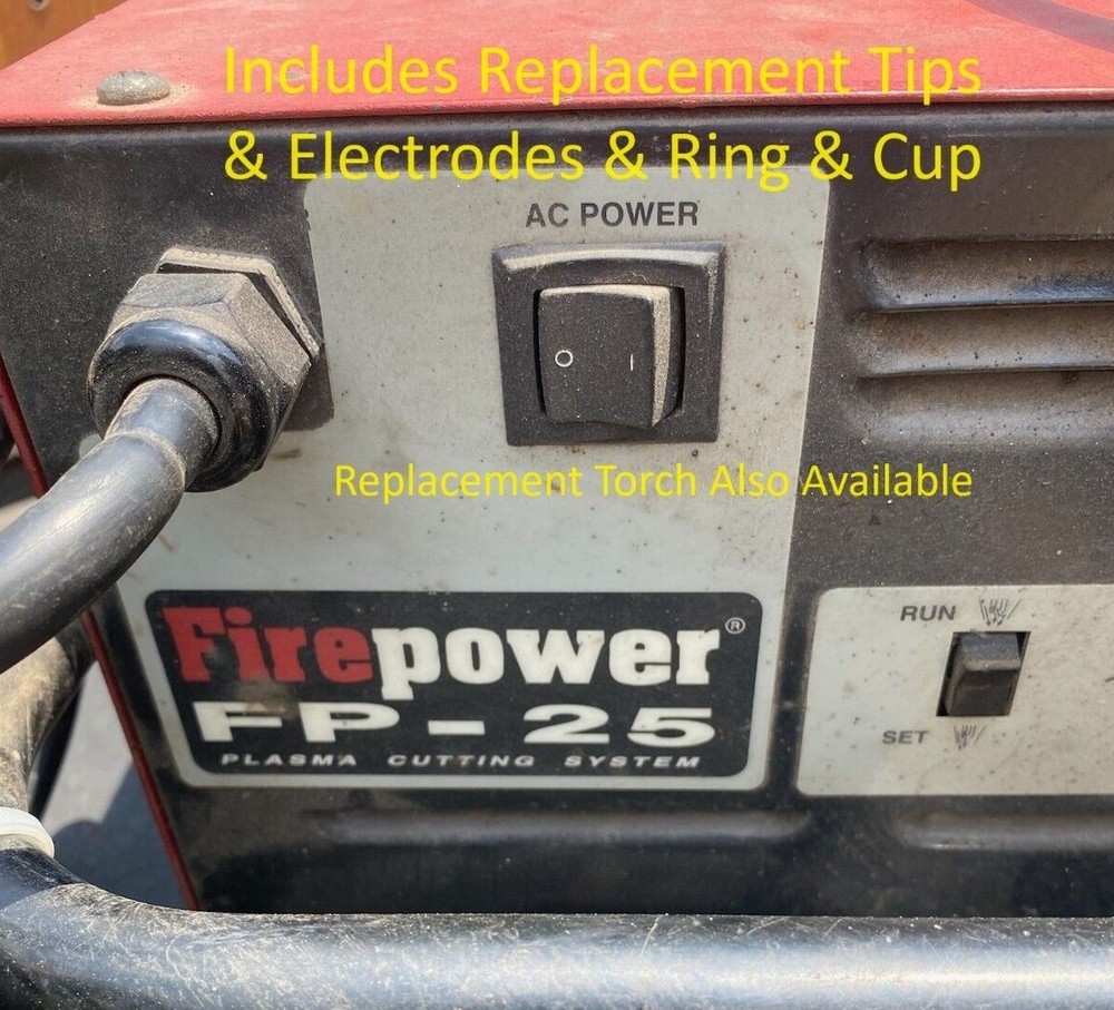 Plasma Torch Consumables for Firepower FP-25 FP-25A