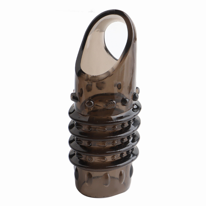 2PCS Penis Ring Sleeve Men Extender Male Stay Hard Delay Ejaculation Reusable