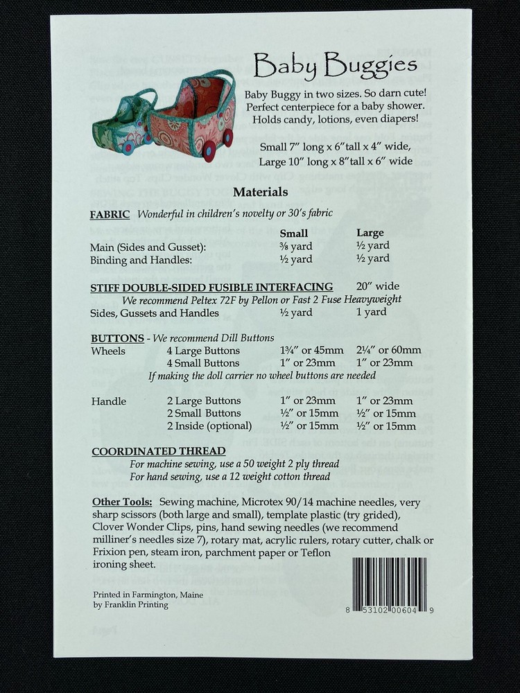 Baby Buggies Shower Decorations Aunties Two Pattern 2 Sizes AT604