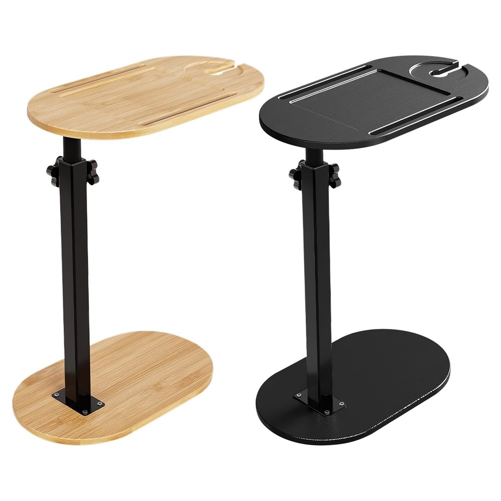 Bathtub Caddy Tray Adjustable Bamboo Side Table Bath Tub Table w/ Tablet Holder