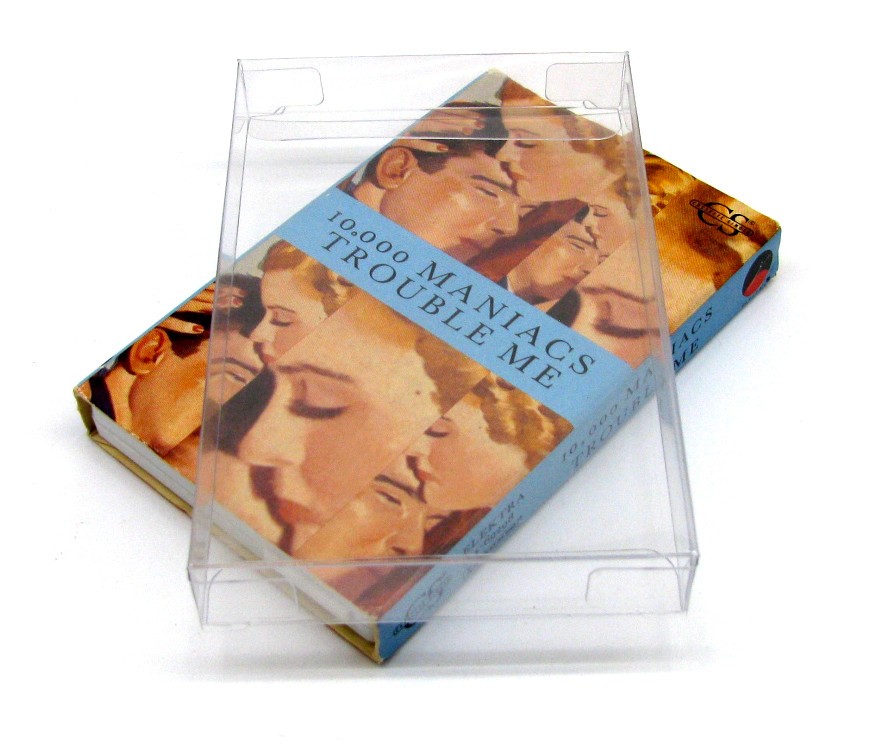 10x CASSETTE CASSINGLE (SIZE D) - CLEAR PLASTIC PROTECTIVE BOX/SLEEVE (READ!)