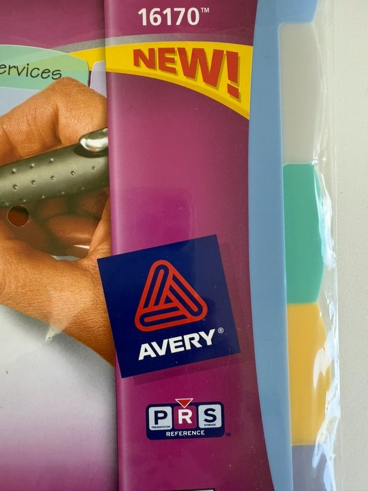 Avery - 16170 - Translucent Durable Write-on Plastic Dividers - 5 Tabs
