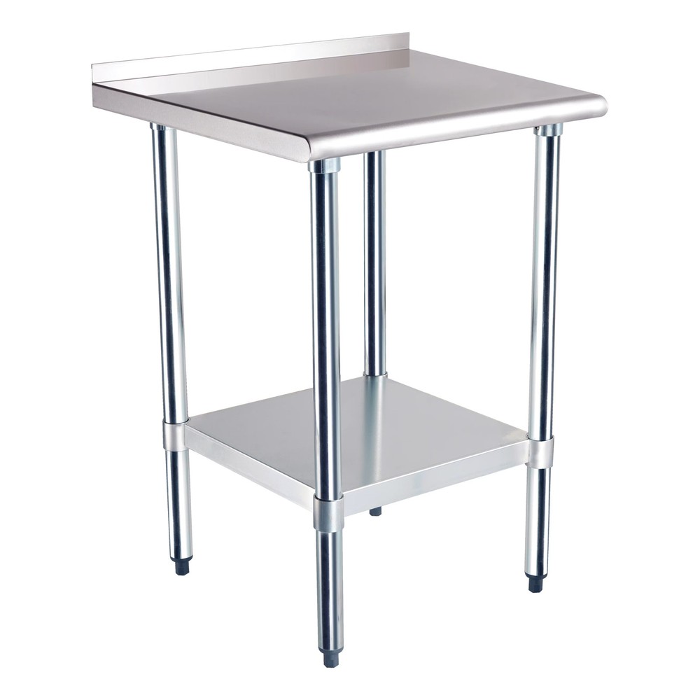Darling Foodservice 24 x 24" Work Table w/ Backsplash