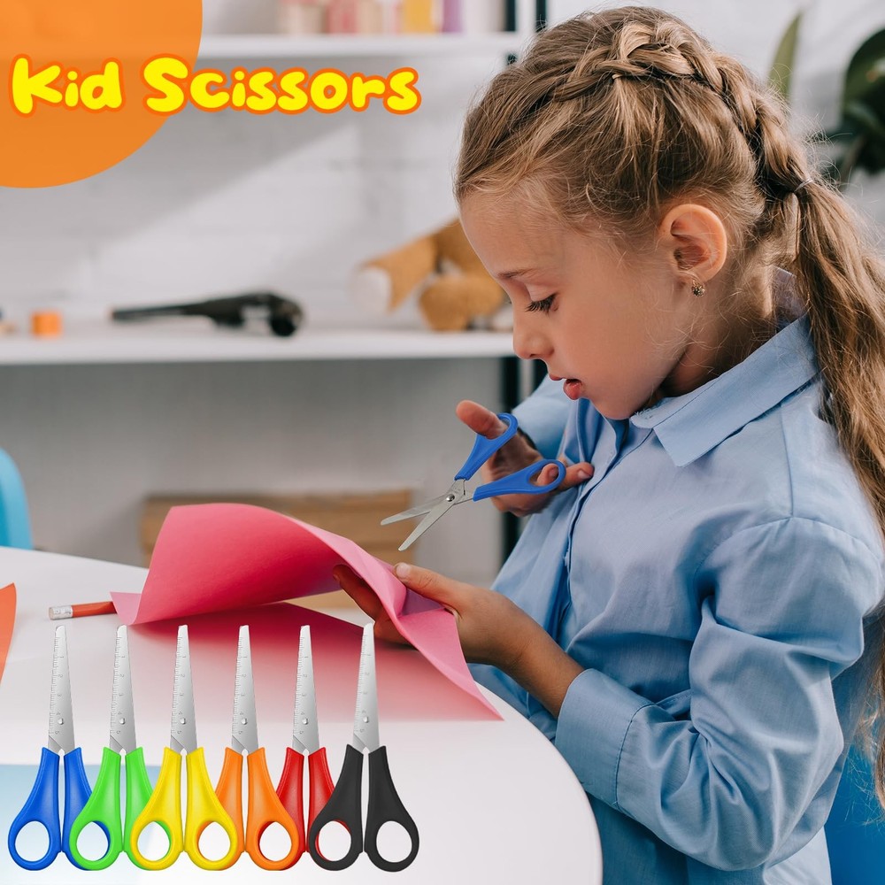 240 Pcs Scissors Bulk for School 5'' Student Scissors Scissors Blunt Tip Safe...