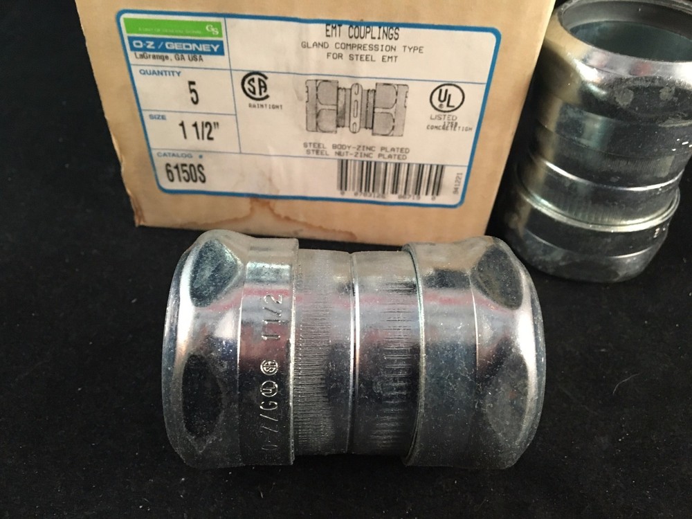 Box of 5 6150S Emt-Thinwall Coupling