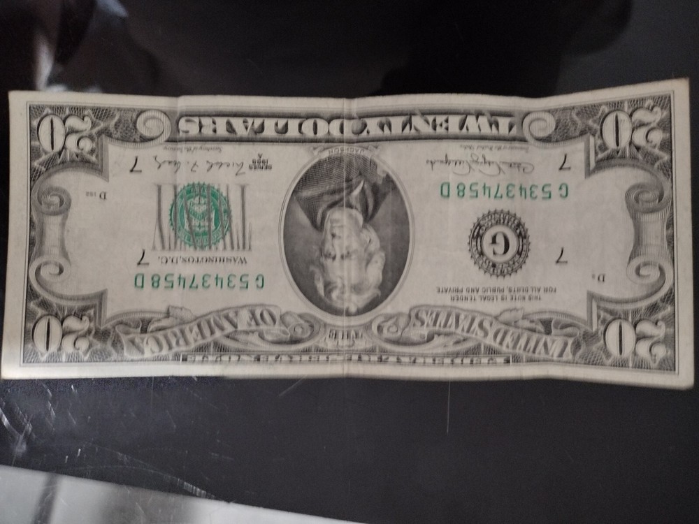 20 dollar bill error print
