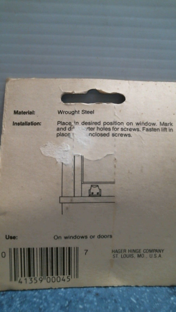 Hager Window Lift 2 Pk (00045) FS