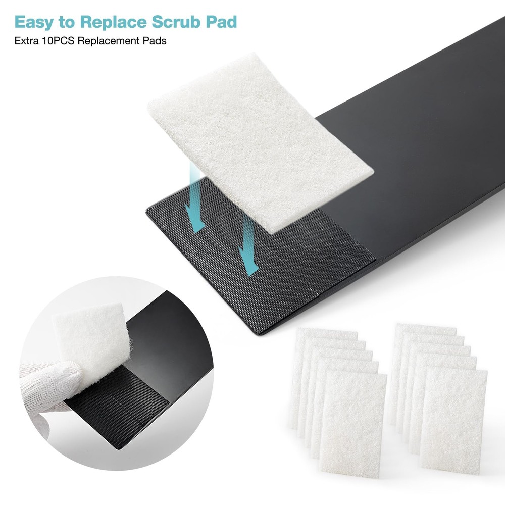 Gomake Window Tint Tools Bulldozer Squeegee Scrubber Paddle Squeegee Long Han...