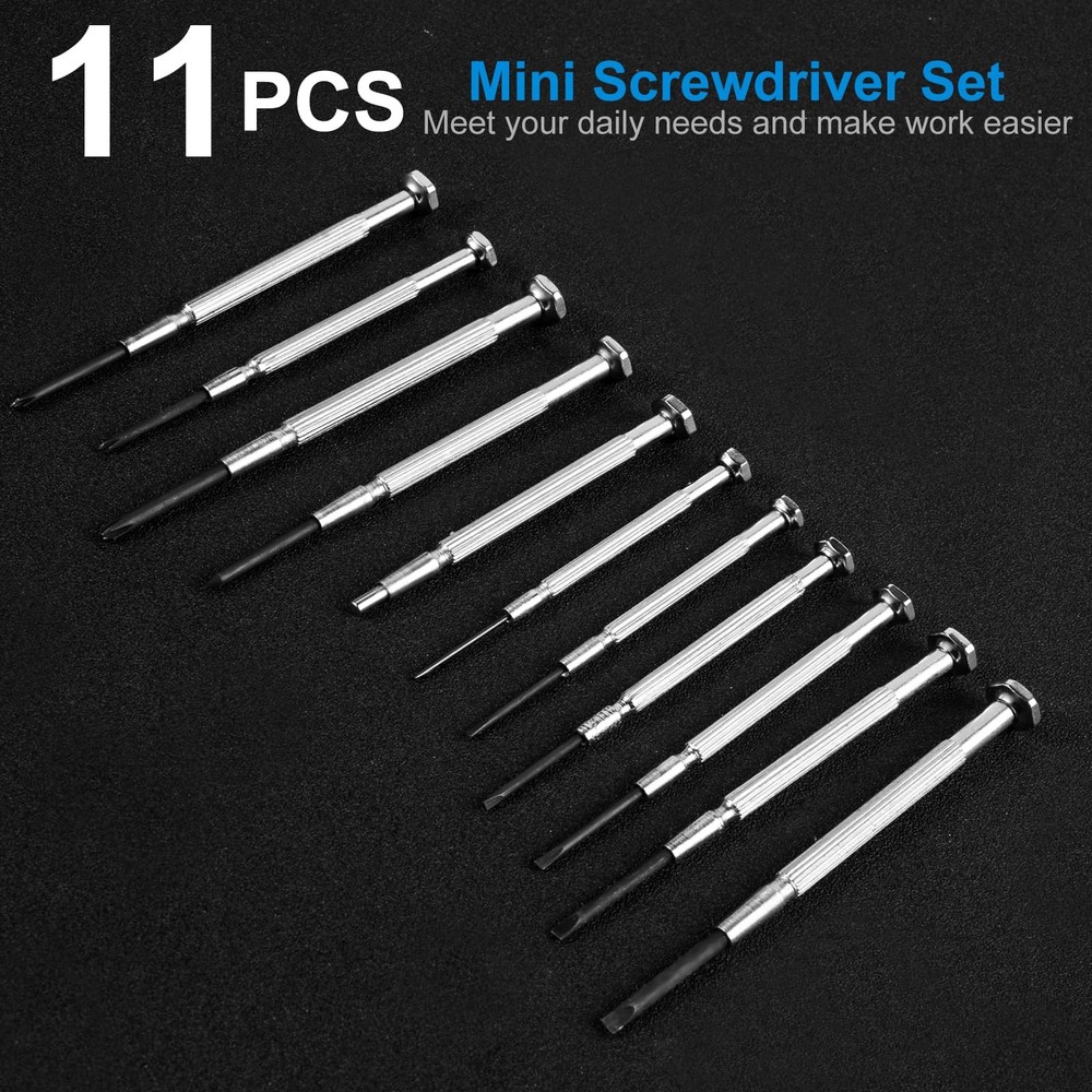 11 Pcs Small Precision Screwdriver Set, Tiny Screwdriver Set, Mini Screw Driv...