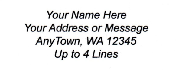 60 Personalized Return/Mailing Address labels 1" x 2.625" - Free USA Shipping