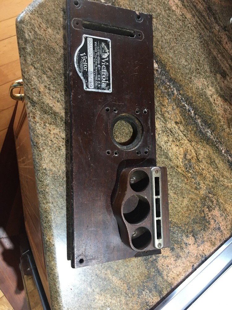 Vintage RCA Victrola Horn Mount Board, Granada Model