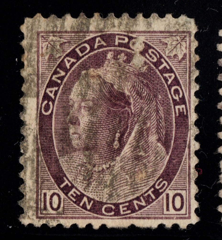 #83 Numeral 10c Canada used