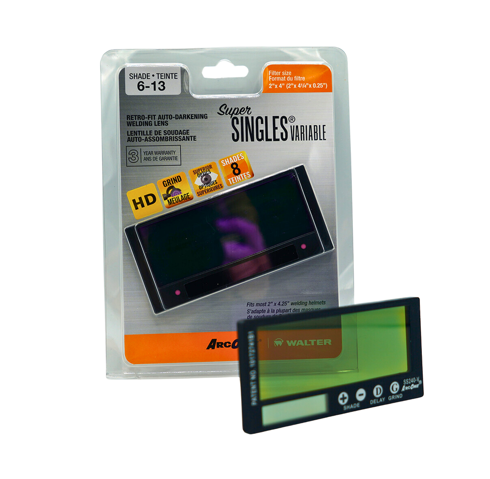ArcOne SS240-V Shade 6-13 Super Singles Variable Auto-Darkening Welding Filter